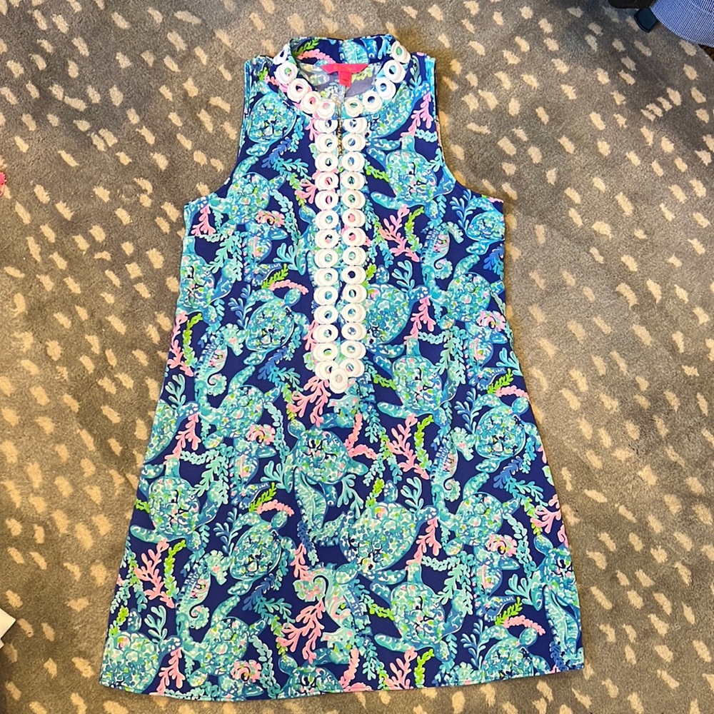 Lilly Pulitzer Jane Shift in Turtle Villa, size 6, EUC